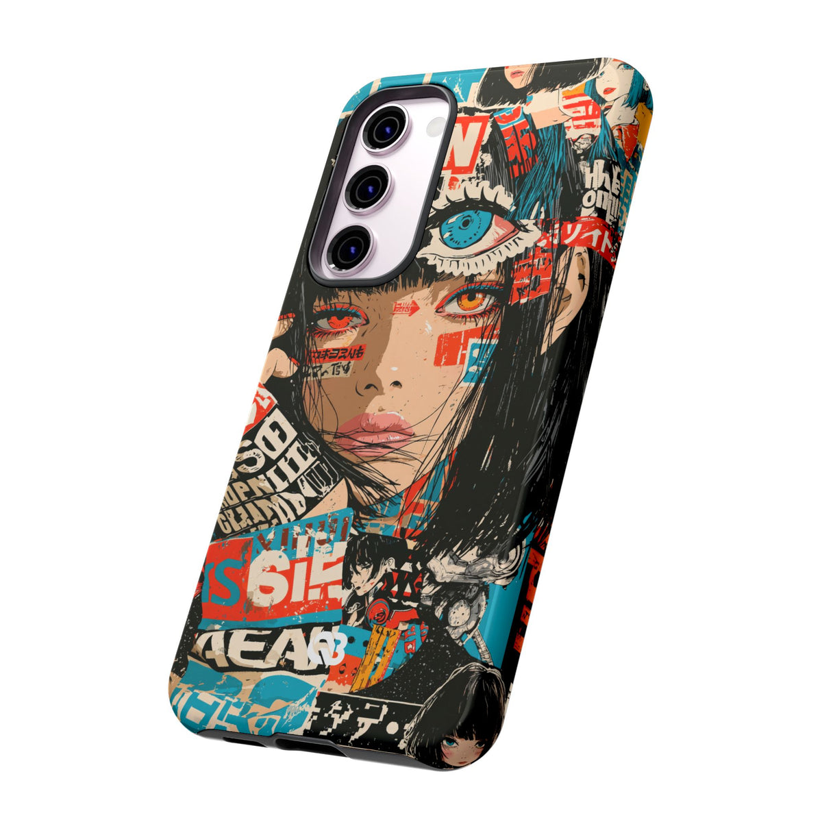 Shibuya Street Collage · Tough Phone Case for Samsung · Red