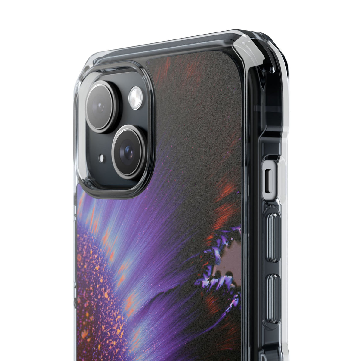 Ethereal Corona · Clear Impact Magnetic Phone Case for iPhone · Purple