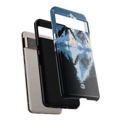 Blue Tough Phone Case for Google Pixel - Arctic Summit Mirror