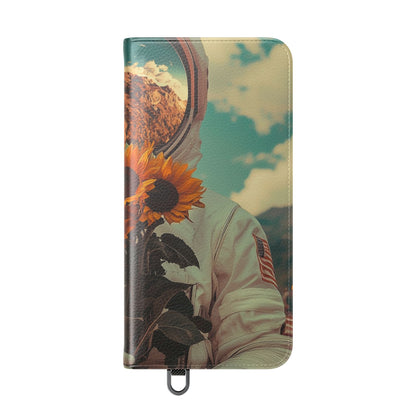 Auringonkukka Astronaut - Samsung S25+ Case - Lompakko