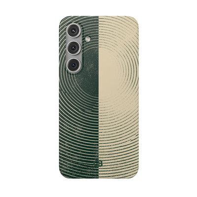 Green Lite Phone Case for Samsung - Evergreen Split Grain
