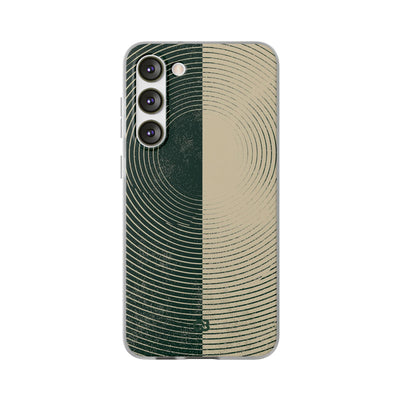 Green Lite Phone Case for Samsung - Evergreen Split Grain