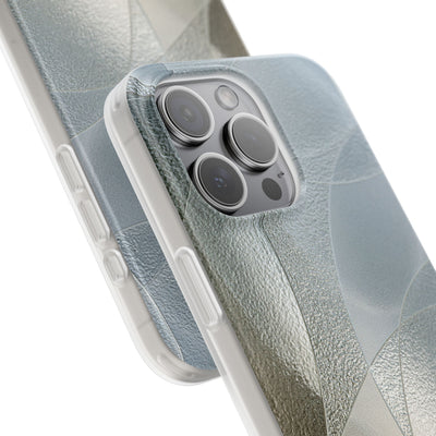 Silver Lite Phone Case for iPhone - Frosted Silver Mosaic