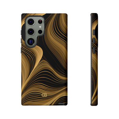 Gold Tough Phone Case for Samsung - Molten Copper Strands