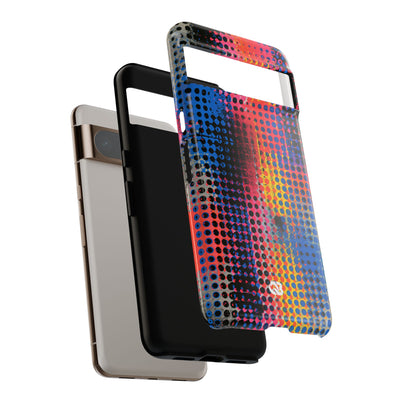 Chromatic Halftone Grid · Tough Phone Case for Pixel ·  Blue