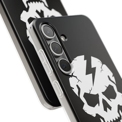 Shattered Bolt Skull · Soft Phone Case for Samsung