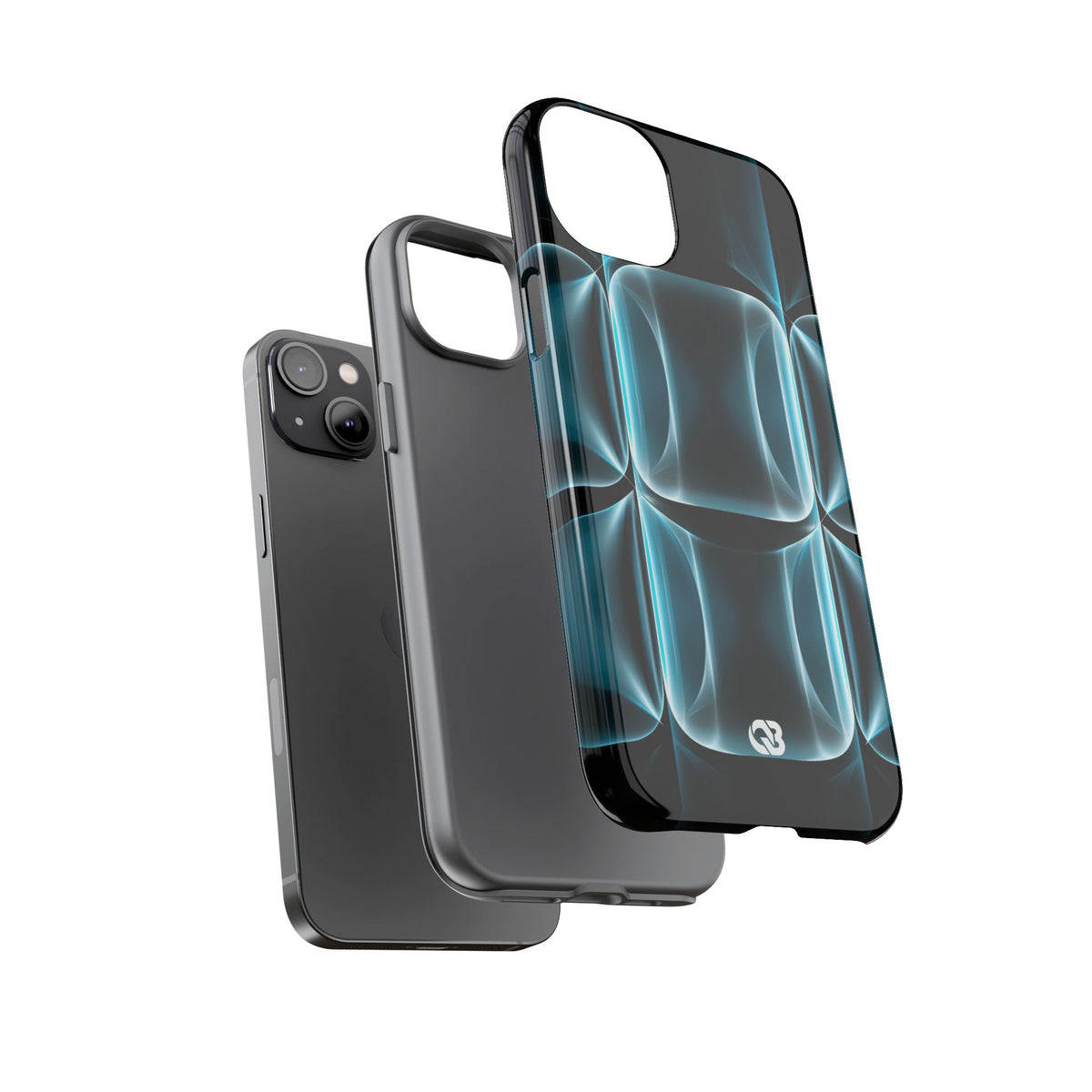 Cyan Core Matrix · Tough Phone Case for iPhone · Blue