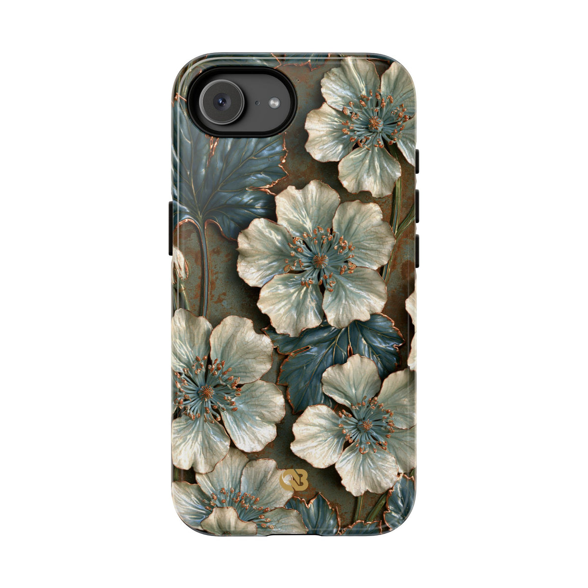 Gilded Blossom Reverie · Tough Phone Case for iPhone · Teal