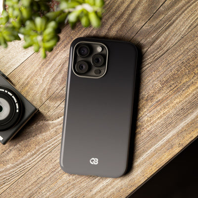 Grey Tough Phone Case for iPhone - Obsidian Ash Fade