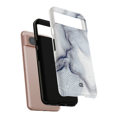Nordic Ridge Contour · Tough Phone Case for Pixel ·  White
