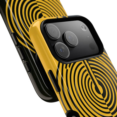 Yellow Tough 2.0 Magsafe Phone Case for iPhone - Voltage Sector Pulse