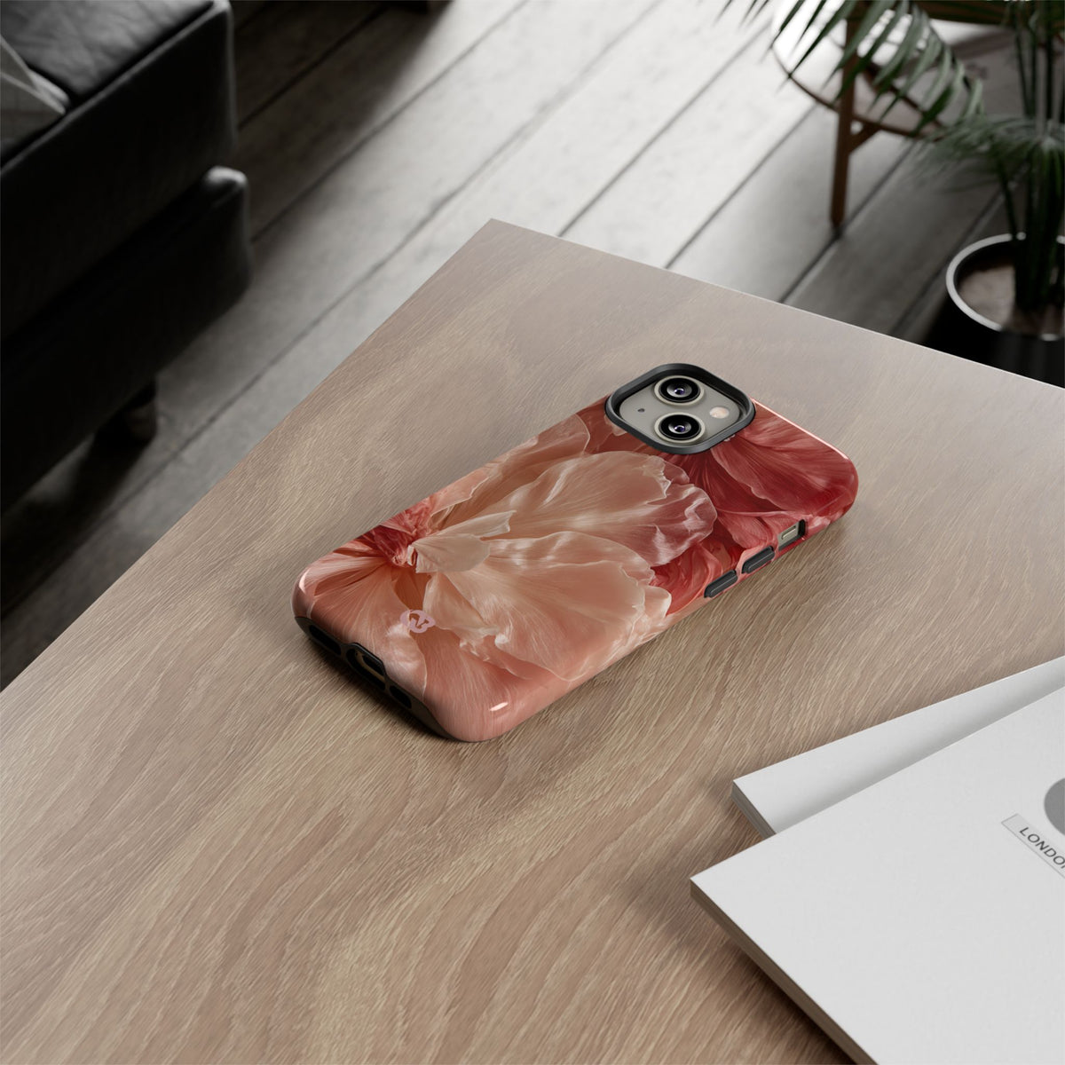 Blush Silk Bloom · Tough Phone Case for iPhone · Pink