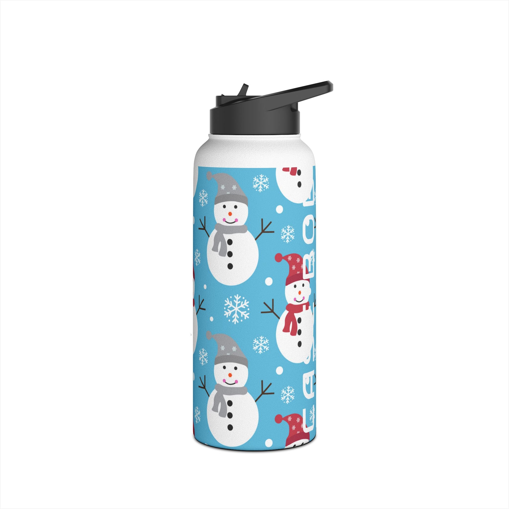 Snowman Glow - Rustfrit Stål Vandflaske