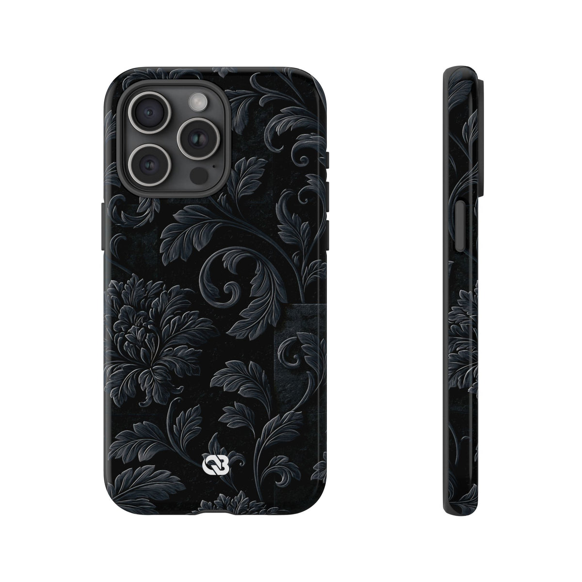 Obsidian Damask · Tough Phone Case for iPhone · Black