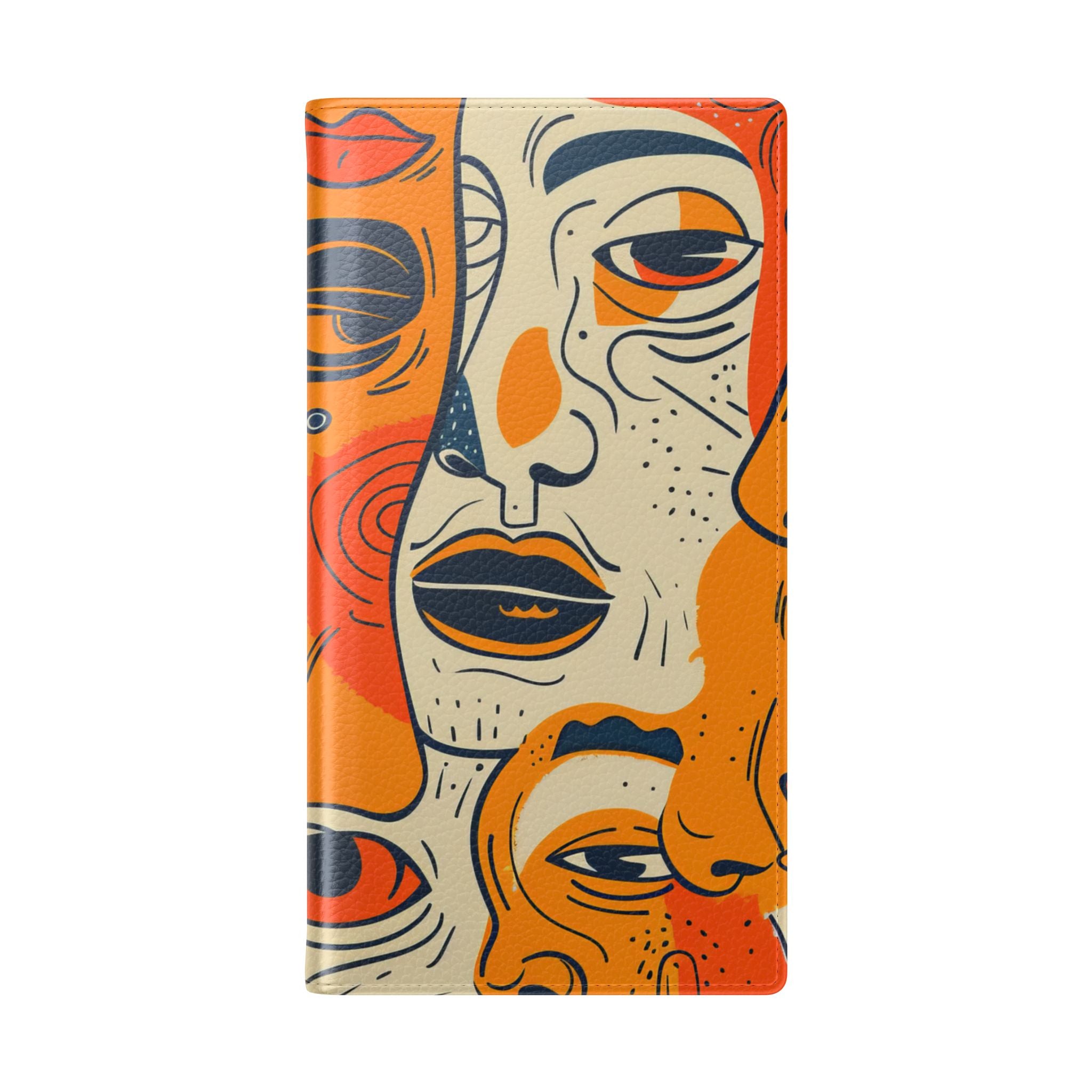 Overlapping Faces - Samsung S23 Ultra Case - Wallet