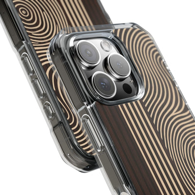 Brown Impact MagSafe Phone Case for iPhone - Espresso Sand Ridge