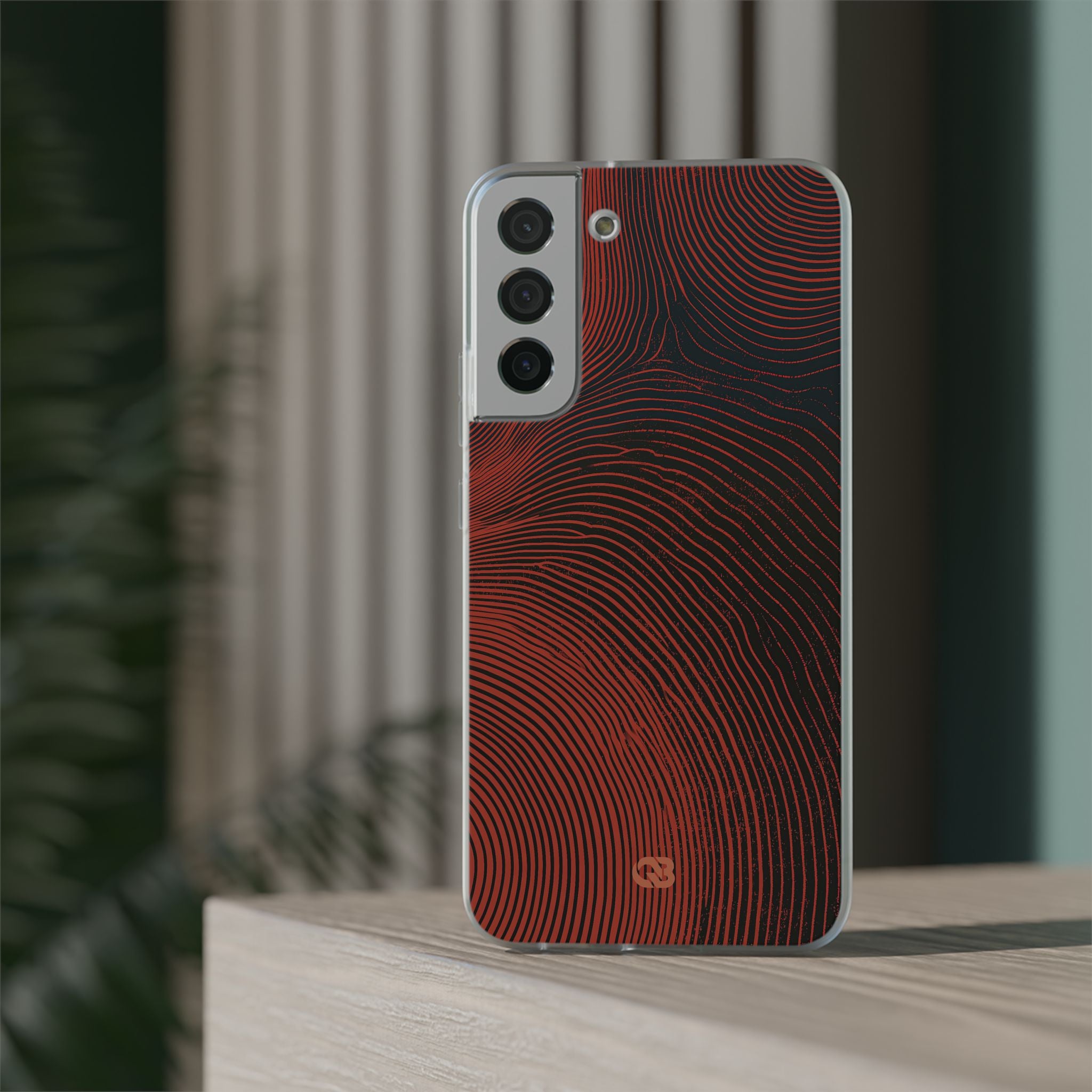 Red Lite Phone Case for Samsung - Terracotta Nerve Map