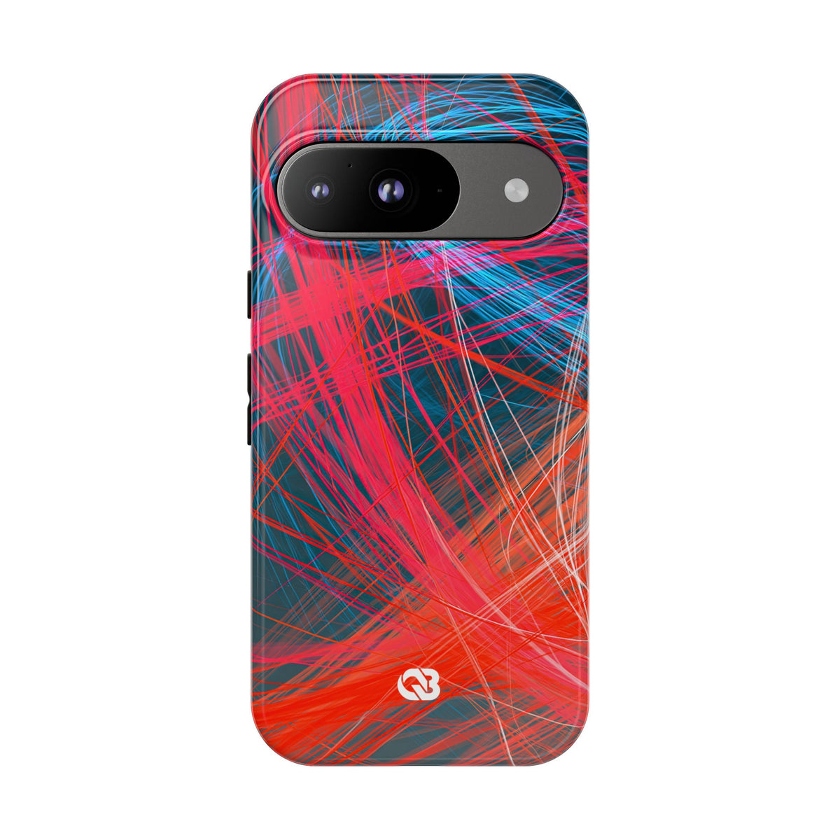 Neon Fiber Stream · Tough Phone Case for Pixel ·  Red