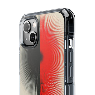 Red Impact MagSafe Phone Case for iPhone - Split Signal Red