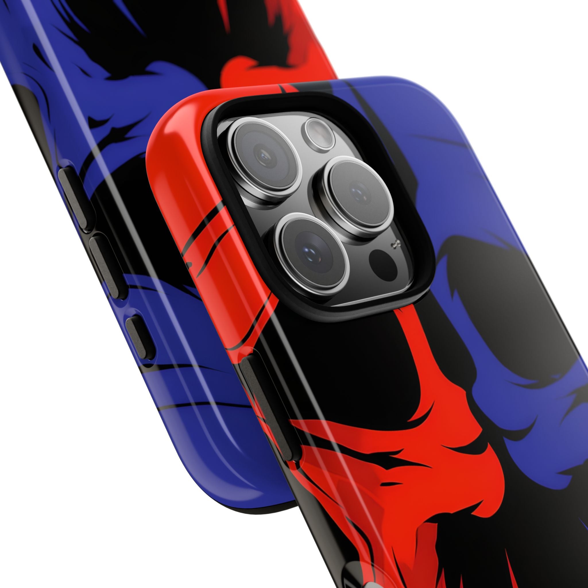 Crimson Cobalt Skulls · Tough Phone Case for iPhone