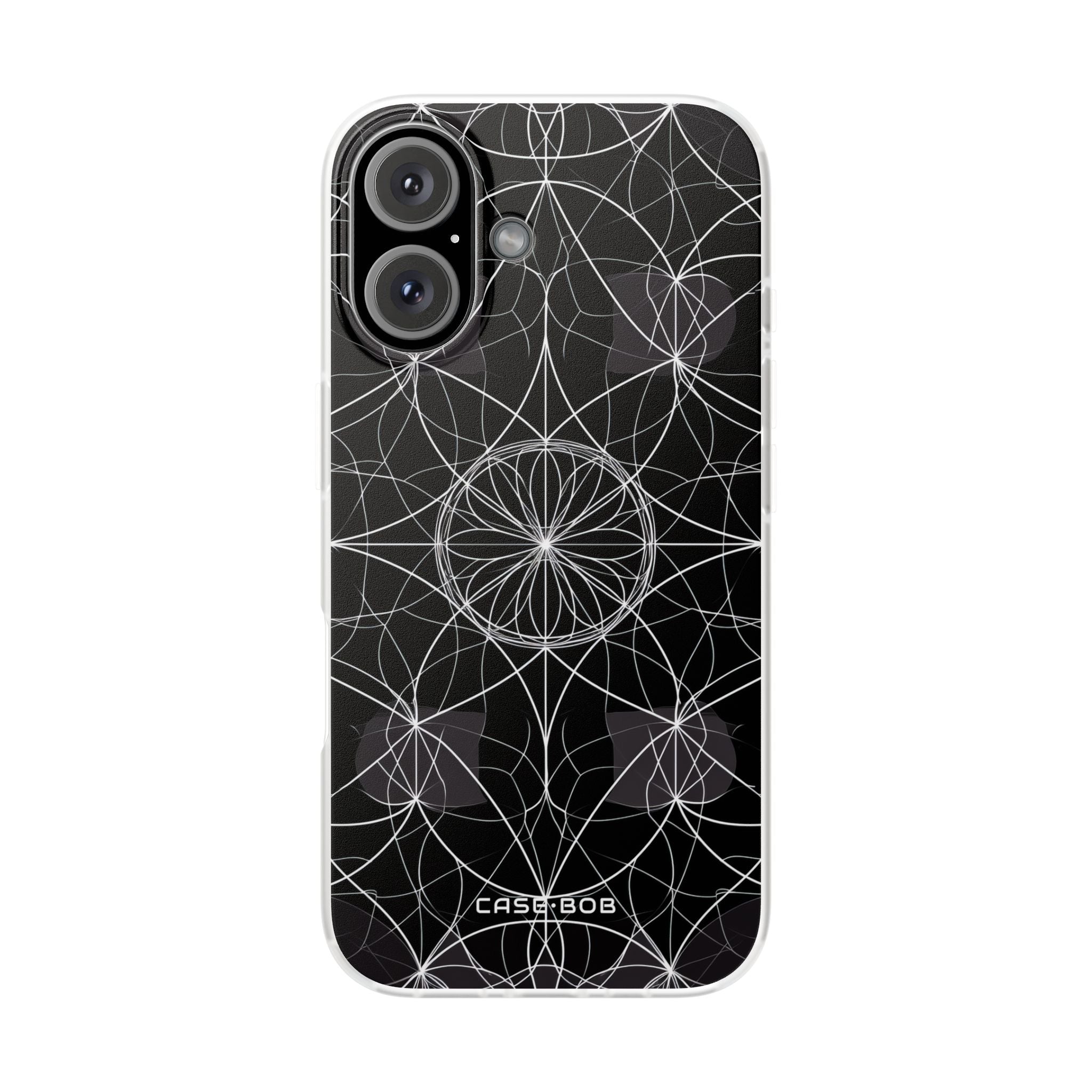 Radiant Petal Orbit iPhone 16 Case - Soft