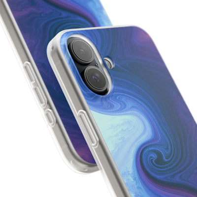 Azure Fluid Swirl · Lite Phone Case for iPhone ·  Blue