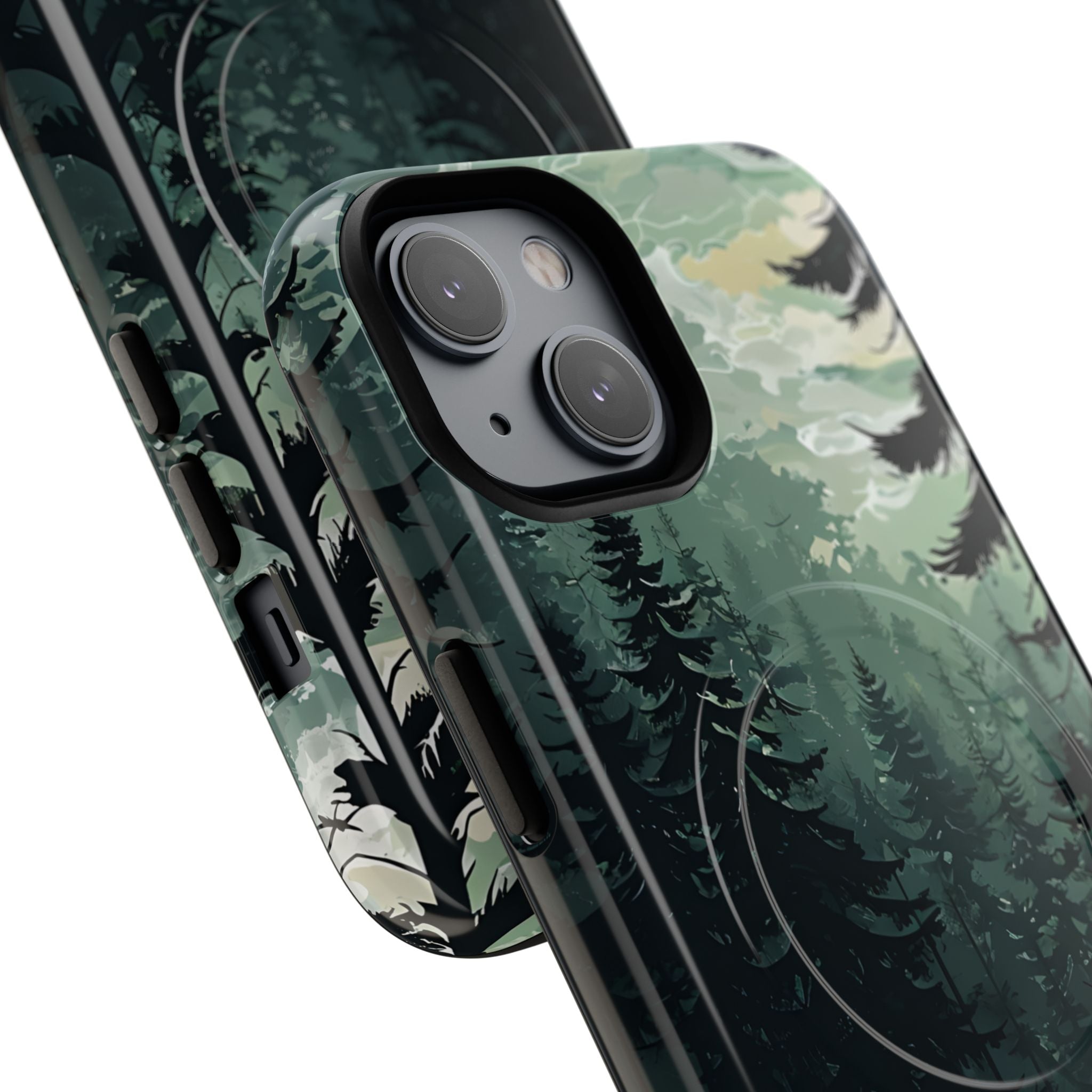 Misty Pine Shadow · Tough+ Phone Case for iPhone · Magsafe