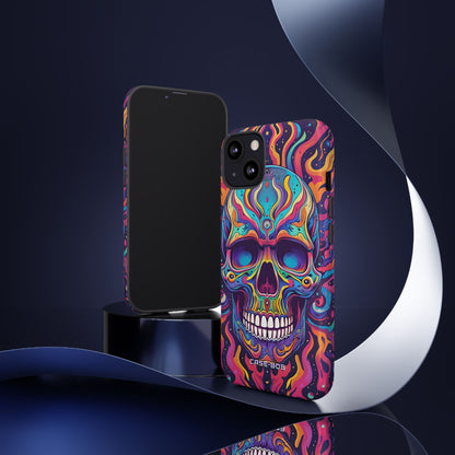 Flaming Skull iPhone 13 Case - Tough