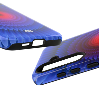 Radial Spectrum Bloom · Tough Phone Case for Samsung · Blue