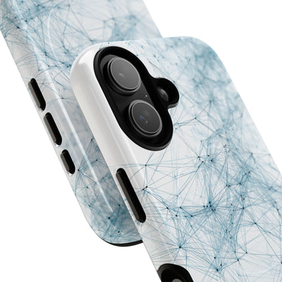 Blue Tough 2.0 Magsafe Phone Case for iPhone - Glacial Neural Web