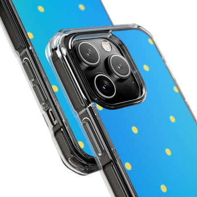 Cyan Sun Dots · Impact Coque de téléphone pour iPhone · Magsafe
