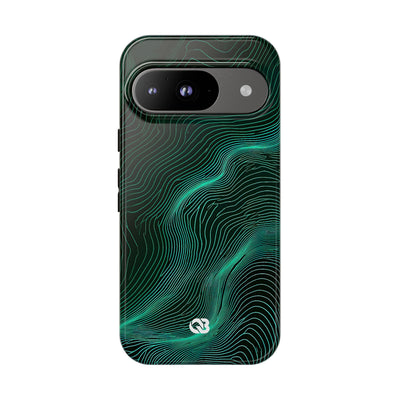 Emerald Topo Ridge · Tough Phone Case for Pixel ·  Green
