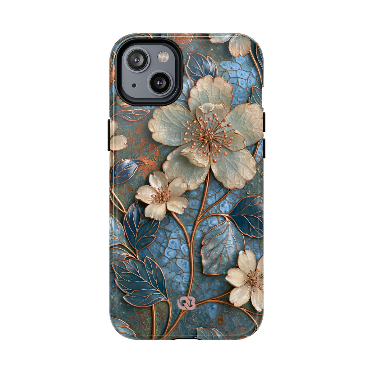 Gilded Blossom Reverie · Tough 2.0 Magnetic Phone Case for iPhone · Teal