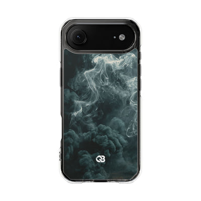 Luminescent Vapor Drift · Clear Impact Magnetic Phone Case for iPhone · Teal