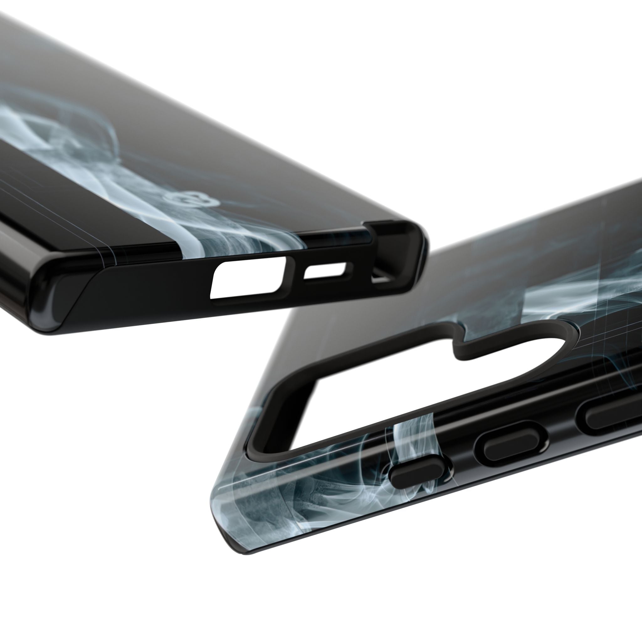 Black Tough Phone Case for Samsung - Arctic Vapor Grid