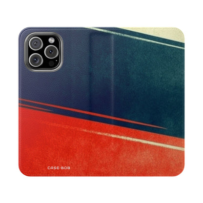 Navy Streak - iPhone 16 Max Case - Wallet