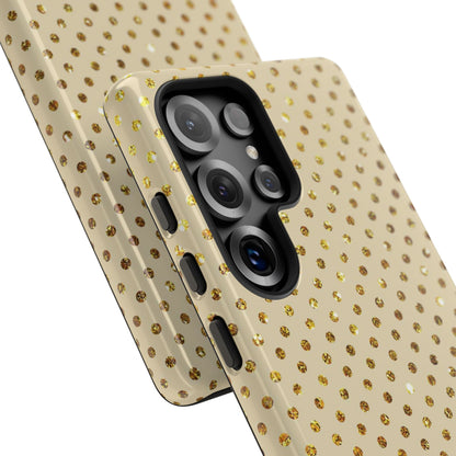 Gold Glitzer Raster Samsung S25 Ultra Case - Tough