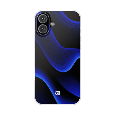 Blue Lite Phone Case for iPhone - Electric Cobalt Flow