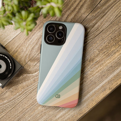 Green Tough Phone Case for iPhone - Sage Prism Beam