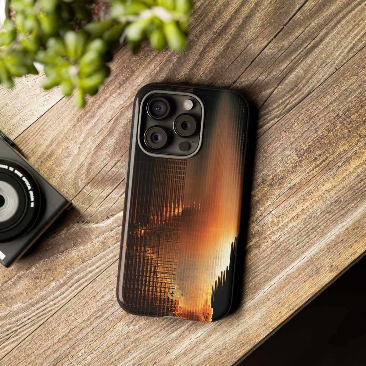 Luminous Grid · Tough Phone Case for iPhone · Black