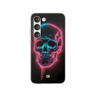 Neon Drip Skull · Lite Phone Case for Samsung · Black