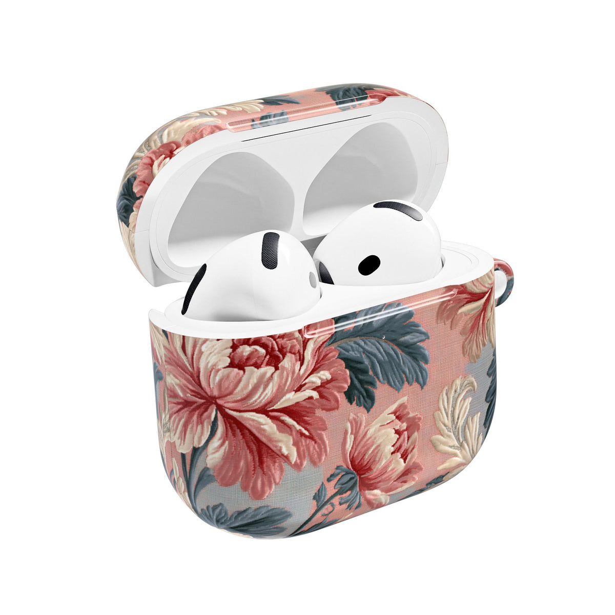 Blush Peony Jacquard · Hard Case for AirPods & AirPods Pro · Pink