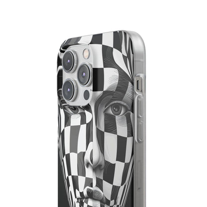 Checkered Face iPhone 14 Pro Max Case - Soft