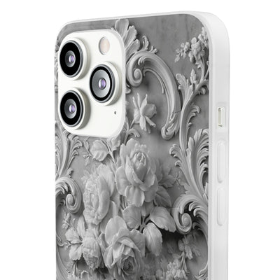 Rococo Marble Rose · Lite Phone Case for iPhone ·  White