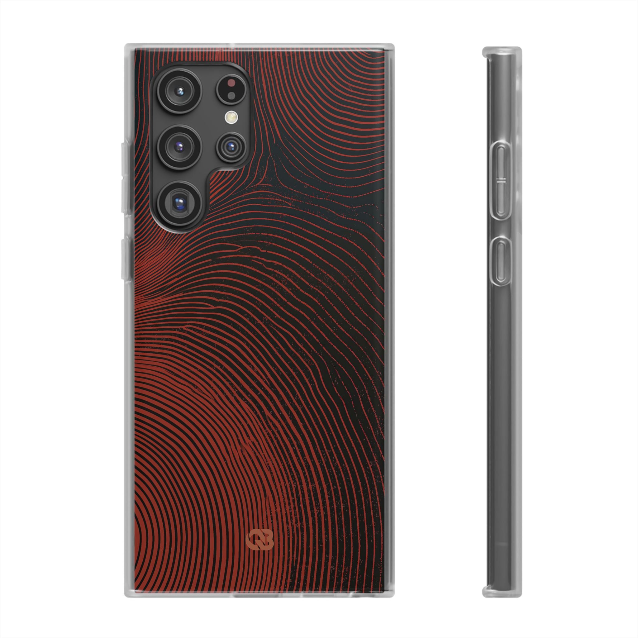 Red Lite Phone Case for Samsung - Terracotta Nerve Map