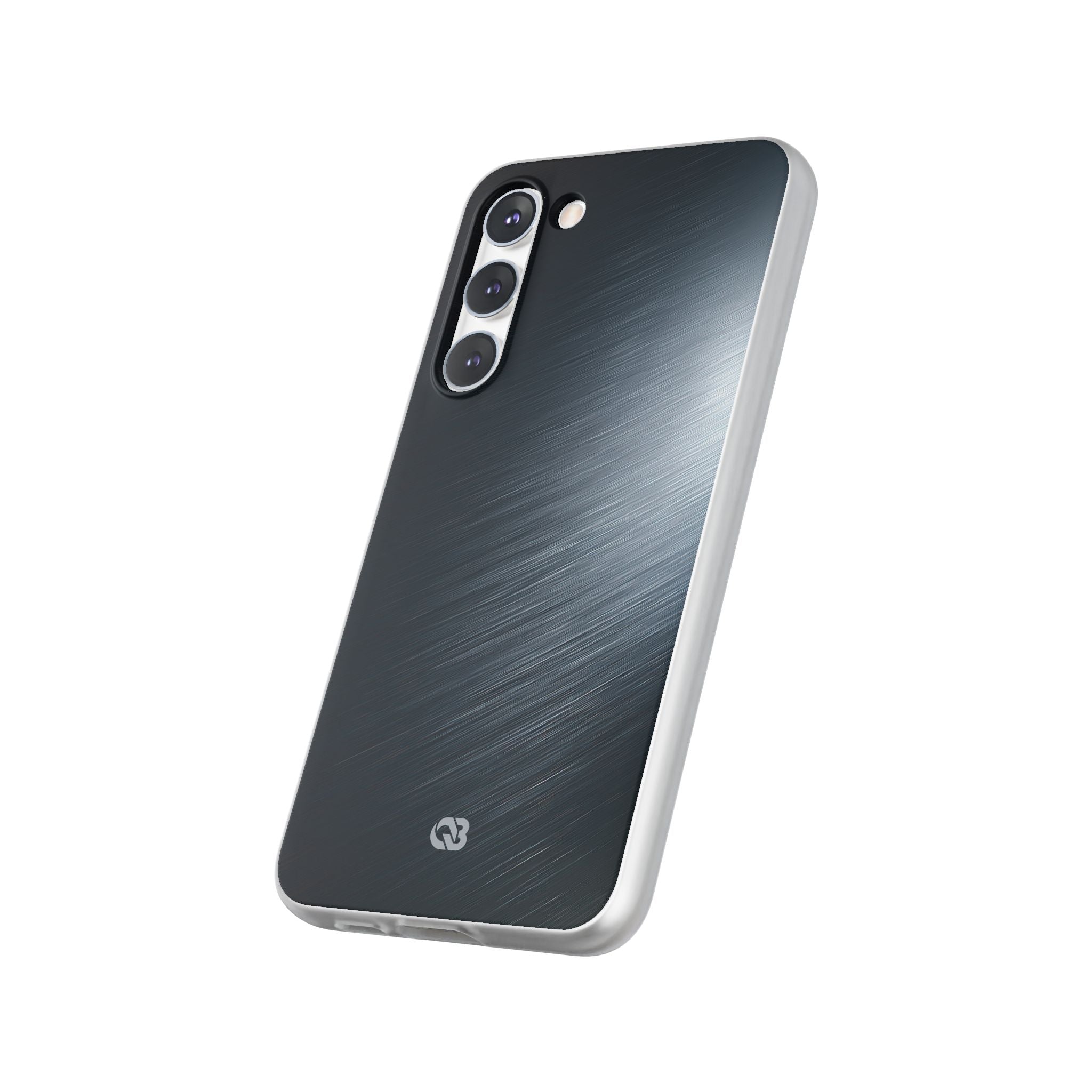 Grey Lite Phone Case for Samsung - Charcoal Brushed Steel