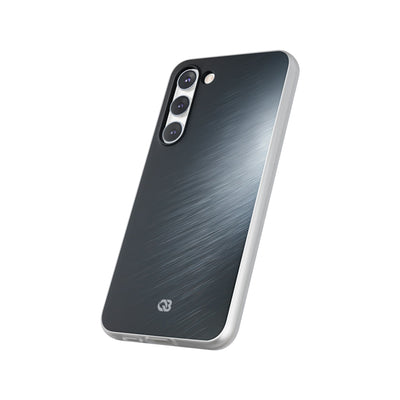 Grey Lite Phone Case for Samsung - Charcoal Brushed Steel
