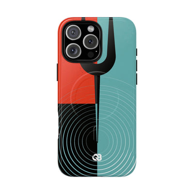 Teal Tough 2.0 Magsafe Phone Case for iPhone - Sonic Static Split