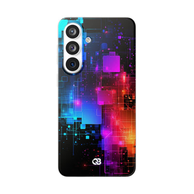 Spectral Circuit Grid · Lite Phone Case for Samsung · Black