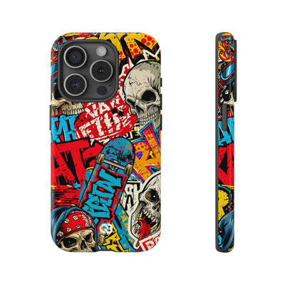 Skate Skull Riot · Tough Phone Case for iPhone · Red